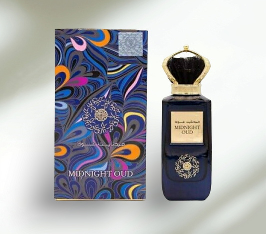 Arabian Perfume for Men • MIDNIGHT OUD • 100ml • Free Gift 3ml Perfume Oil included •