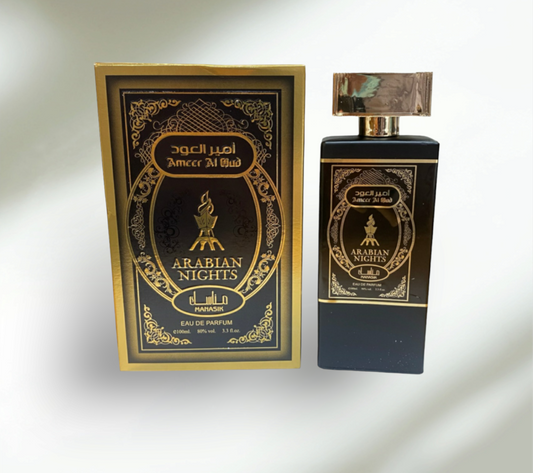 Arabian Perfume for Men • ARABIAN NIGHTS • 100ml • Free Gift 3ml Perfume Oil included •