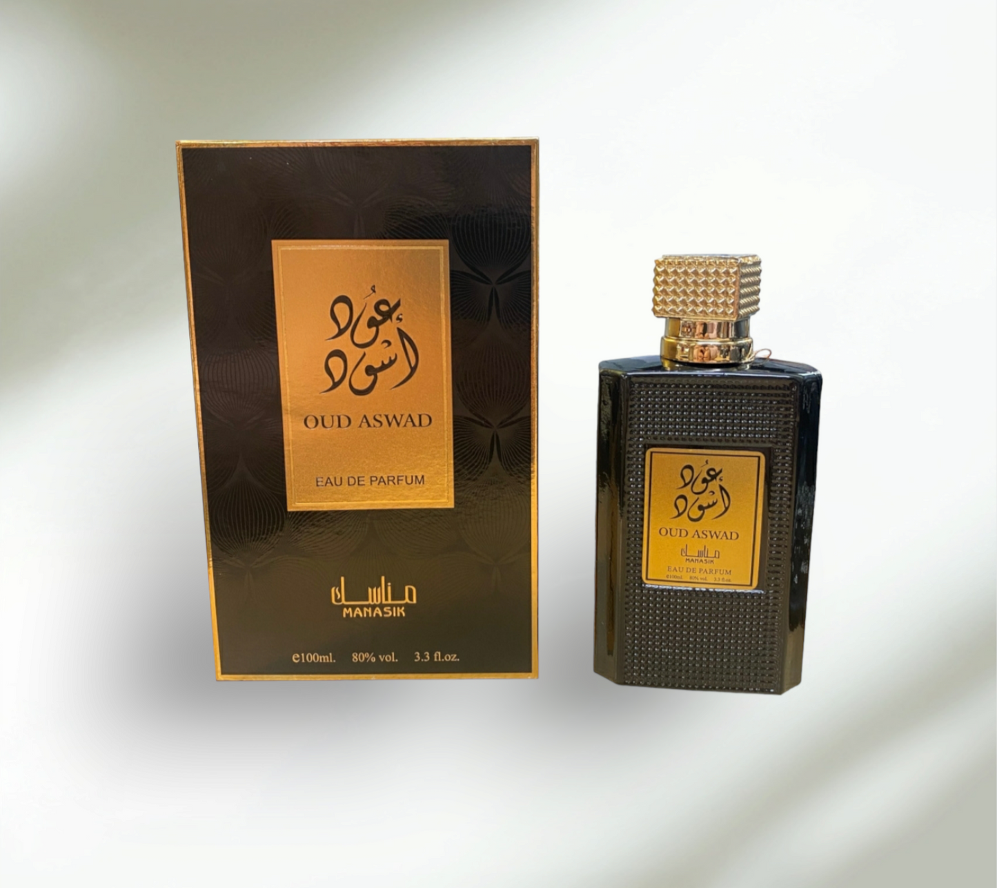 Arabian Perfume for Men • OUD ASWAD • 100ml • Free Gift 3ml Perfume Oil included •