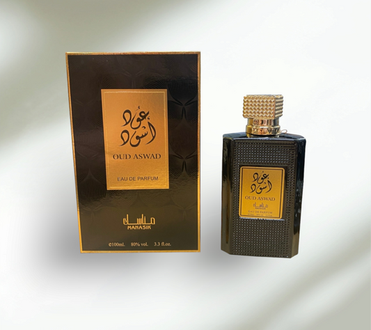 Arabian Perfume for Men • OUD ASWAD • 100ml • Free Gift 3ml Perfume Oil included •