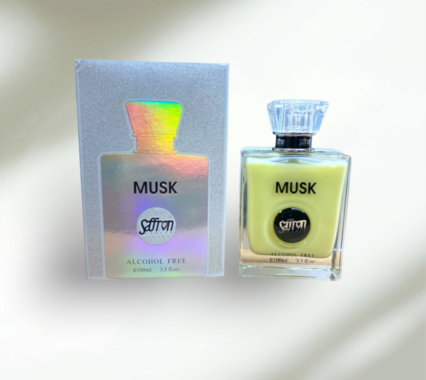 Arabian Perfume for Men • MUSK • Alcohol Free • 100ml • Free Gift 3ml Perfume Oil included •