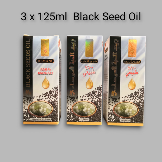 Black Seed Oil Hemani x 3
