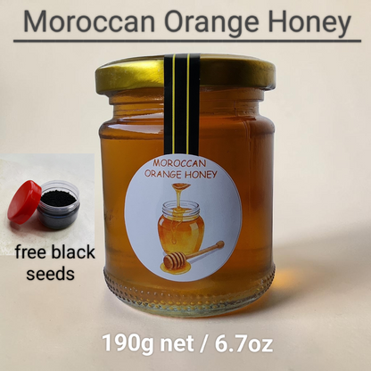 Organic orange moroccan honey 190g