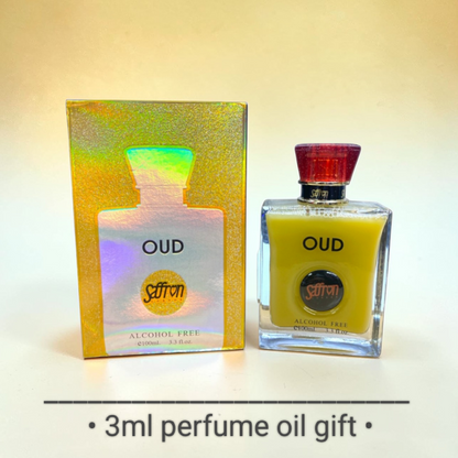 Arabian perfume for men • OUD • alcohol free • 100ml • free gift 3ml perfume oil included •