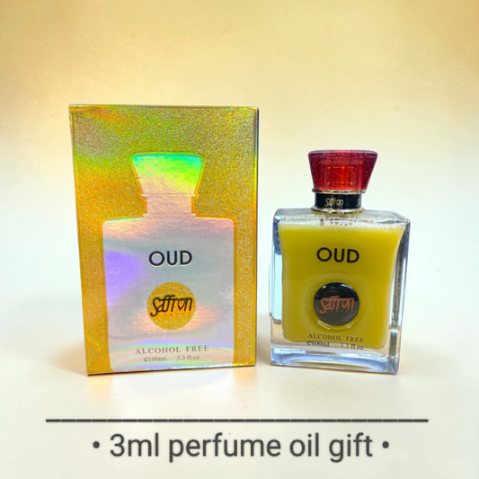 Arabian perfume for men • OUD • alcohol free • 100ml • free gift 3ml perfume oil included •