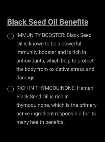 Black Seed Oil Hemani x 3