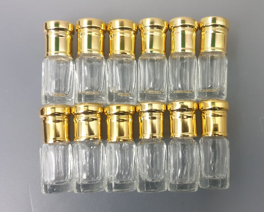 Perfume Attar Glass Bottles •  3ml x 500pcs